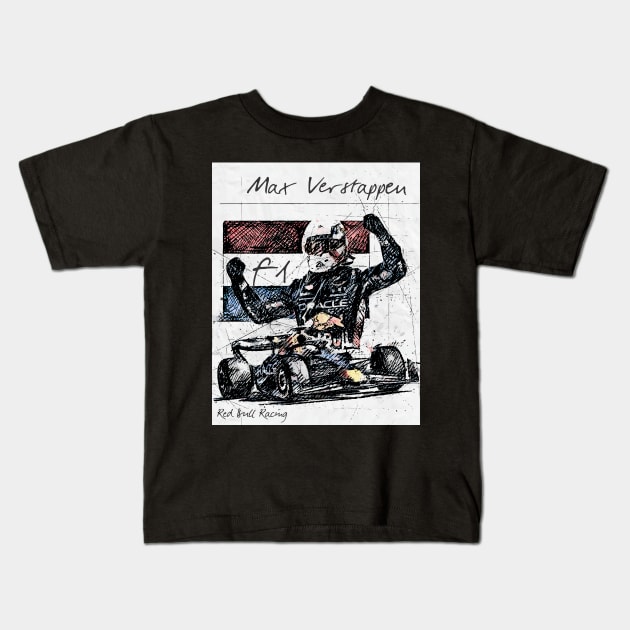 Charles Leclerc - Red Bull Racing F1 Kids T-Shirt by raaak